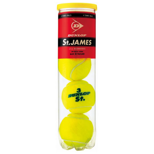 DUNLOP（ダンロップ） テニス ボール セント・ジェームス 4ヶ入り DSTJAMESA4TIN