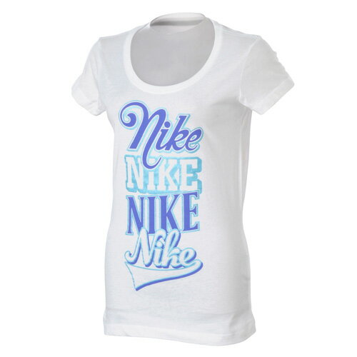 【セール】NIKE（ナイキ） トレーニングアパレル レディース ハイタワー スクープ S／S Tシャツ ホワイト 469476 100
