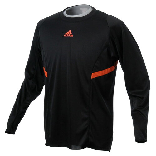 adidas（アディダス） ランニングアパレル メンズ L／S Tシャツ ブラック／オレンジ 2012春夏 TR217 W58752