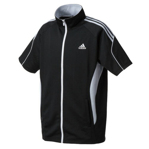 adidas（アディダス） トレーニングアパレル メンズ ウォームアップ ジャケット 半袖 ブラック／グレー 2012 TR081 W58680