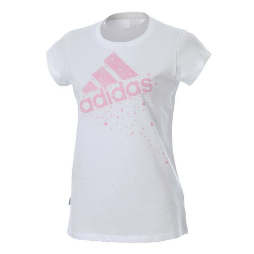 adidas（アディダス） トレーニングアパレル レディース ESS ロゴ SS Tシャツ ホワイト SS853 X42405