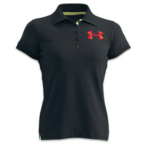 【送料無料】UNDER ARMOUR（アンダーアーマー） ヒートギア レディース チャージドコットンエクスプロードロゴポロ ブラック #WGF5089 BLK