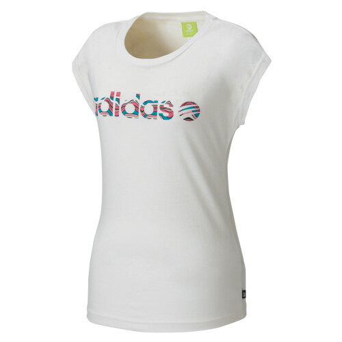 adidas（アディダス） トレーニングアパレル レディース グラフィックTシャツ ホワイト TS228 W40278