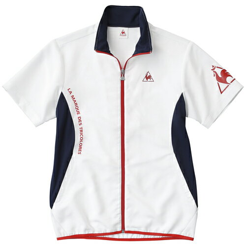 【送料無料】le coq（ルコック） トレーニングアパレル メンズ ウインド半袖ジャケット ホワイト 2012 QB-070621 WHT