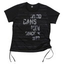 DANSKIN（ダンスキン） ワークアウトアパレル レディース 半袖Tシャツ ルーズT ブラック 2012 DB72208X K