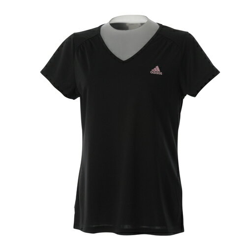 adidas（アディダス） トレーニングアパレル レディース ESS UV Vネック Tシャツ ブラック SS851 X42003
