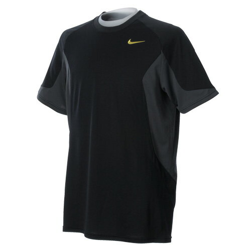 【セール】NIKE（ナイキ） トレーニングアパレル メンズ Tシャツ チームDRI−FIT S／Sカラーブロックトップ ブラック 2012 477531 010