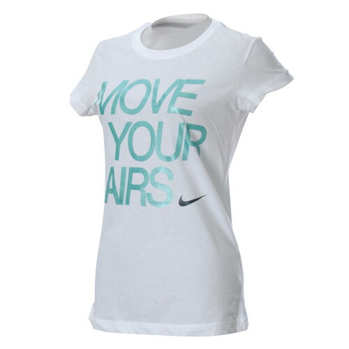 NIKE（ナイキ） トレーニングアパレル レディース ムーブ ヨア エアズ S／S Tシャツ ホワイト／ダークグレー 459693 100