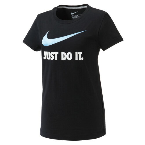 NIKE（ナイキ） トレーニングアパレル レディース JDI スウッシュ S／S Tシャツ ブラック／グレー 454600 014