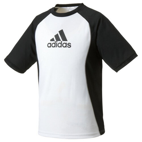 adidas（アディダス） トレーニングアパレル メンズ ロゴ Tシャツ ホワイト／ブラック X42236