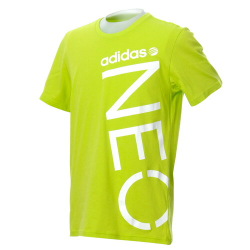 adidas（アディダス） トレーニングアパレル メンズ SC NEOロゴ Tシャツ M インテンスライム／ホワイト W69655