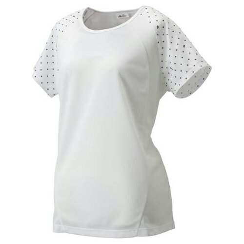 Ellesse（エレッセ） トレーニングアパレル レディース クルーネックTシャツ ホワイト EL02230 W