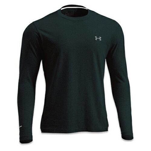 UNDER ARMOUR（アンダーアーマー） ヒートギア メンズ 長袖Tシャツ UA チャージドコットンHGLS ブラック MTR5240 BLK