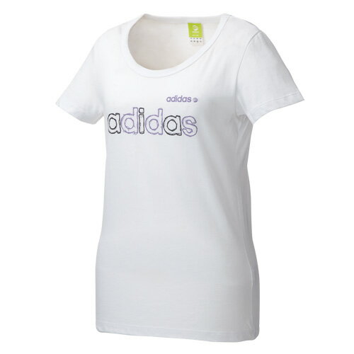 adidas（アディダス） トレーニングアパレル レディース 半袖Tシャツ ホワイト TQ044 W64012