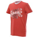 adidas（アディダス） 【NEO】カジュアルアパレル SC ロゴグラフィックショートスリーブTシャツ メンズ カレッジレッド ALN55 D83276●
