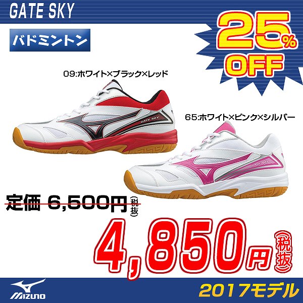 ミズノ MIZUNO バドミントンシューズ ゲートスカイ(71GA174009・71GA1…...:sportsfield:10056727