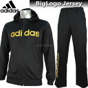 2017 ジャージ 上下 メンズ adidas アディダス ビッグロゴ ジャージ ジャケット パンツ 上下 DUV64 CE0194 DUV63 CE0198 ブラック×ゴールド