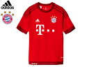 アディダス:【ジュニア】2015-2016 バイエルンミュンヘン ホーム レプリカ半袖ユニフォーム【adidas サッカー クラブチーム ブンデスリーガ ユニホーム】【あす楽_土曜営業】【あす楽_日曜営業】