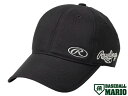 ローリングス Rawlings 3ロゴ コーチング キャップ ブラック 黒 野球 キャップ 帽子 AAC12F01
