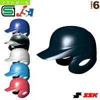 【ソフトボール プロテクター エスエスケイ】 proedge ソフトボール打者用両耳付きヘルメット（H6500）の画像