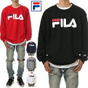 フィラ スウェット メンズ FILA ビッグサイズ トレーナー ロゴ 大きいサイズ アメカジ スポーツ B系 ストリート系 ヒップホップ ダンス 衣装 おしゃれ ゆったり ブランド ファッション 白 黒 紺 赤 ホワイト ブラック ネイビー レッド グレー