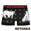 パッケージなしでメール便OK BETONES ビトーンズ ANIMAL4 D004-01 BK メンズ ボクサーパンツ シームレス 立体裁断 アンダーウェア メンズインナー 正規品