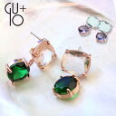 GUIO グイオ ピアスアクセサリー 韓国 小ぶり ガラス シルバー925 SV925 合金 華やか 可愛い 大人 レディース ブルー グリーンギフト プレゼント 誕生日 お祝い