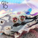 GUIO グイオ ピアスアクセサリー 韓国 小ぶり ガラス シルバー925 合金 華やか 可愛い 大人 レディース GLEABS0252RGギフト プレゼント 誕生日 お祝い