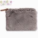 キャロラインガードナー フォゥ ファー パース グレイ caroline gardner faux fur purse greyコインケース ブランド デザイナーズ ウォレット UK ロンドン FRP101ギフト プレゼント 結婚祝い