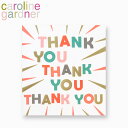 caroline gardner キャロラインガードナー greeting card グリーティングカードThank You Thank You Card サンキュー サンキュー カード GVB015ギフト プレゼント お祝い