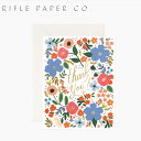 ライフルペーパー RIFLE PAPER CO. グリーティングカード greeting card ワイルドローズサンキュー Wild Rose Thank Youメッセージカード サンキューカード 手紙 ブランド デザイナーズ カード 花 USA アメリカ 海外 GCT044ギフト プレゼント 誕生日 お祝い