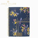 SARA MILLER サラミラー B5 notebook ノートブックノート 鳥 リングノート レディース 紺色 ブランド デザイナーズ ステーショナリー UK ロンドン SAM2111ギフト プレゼント 誕生日 お祝い