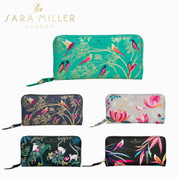 SARA MILLER サラミラー LARGE ZIP PURSE ラージ ジップ パース財布 長財布 ウォレット レディース 海外 UK ロンドン ブランド デザイナーズ 鳥 花 動物 SMP1008ギフト プレゼント 誕生日 お祝い 送料無料