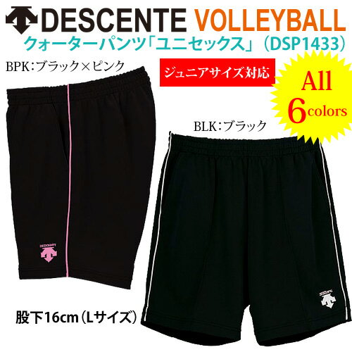 15%OFFデサント（DESCENTE）　バレーボールパンツ・練習着（ユニセックス用）【1枚までメール便OK!!】