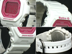 CASIO/G-SHOCK【Baby-G】ベビージーキャンディーカラー【CANDYCOLORS】【女性用腕時計】BG-5601-7JF/白・ピンク