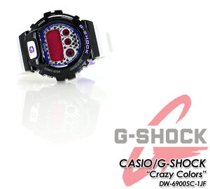 ★国内正規品★★送料無料★CASIO/G-SHOCK【カシオジーショック】【CrazyColors】クレージーカラーズ腕時計/DW-6900SC-1JF-shockgショックGショックG−ショック【smtb-TK】