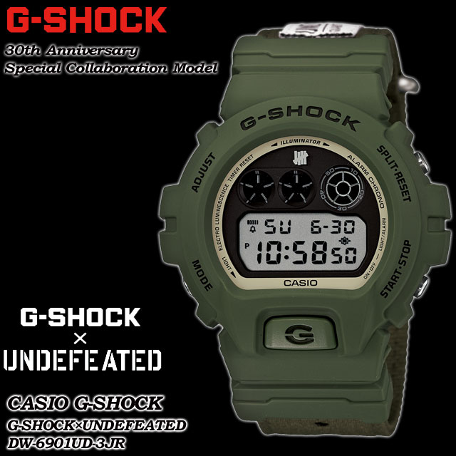 ★国内正規品★★送料無料★CASIO/G-SHOCK/Gショック G−ショック 30周年記念スペシャルコラボレーションモデル腕時計 / アンディフィーテッド DW-6901UD-3JR ◆30周年記念スペシャルコラボレーションモデル◆