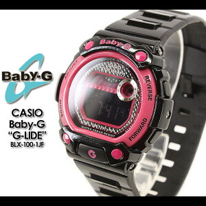 ★送料無料★CASIO/G-SHOCK/g-shockgショックGショックG−ショック【カシオジーショック】ColorDisplaySeries/G-LIDEBaby-GベビーGベビーg女性用腕時計BLX-100-1JF/black・pinkレディース【smtb-TK】