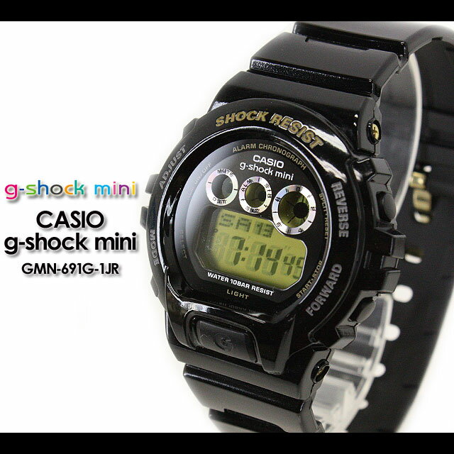 ★レビューを書いて送料無料★CASIO/G-SHOCK/Gショック G−ショック 【カシオ ジーショック】G-ショック ミニ g-shock mini 女性用 腕時計【ジーショックミニ】GMN-691G-1JR/blackレディース