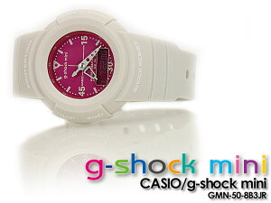 ★レビューを書いて送料無料★CASIO/G-SHOCK/gショックGショックG−ショック【カシオジーショック】G-ショックミニg-shockmini女性用腕時計【ジーショックミニ】GMN-50-8B3JR/オフホワイト×ピンクレディース【smtb-TK】