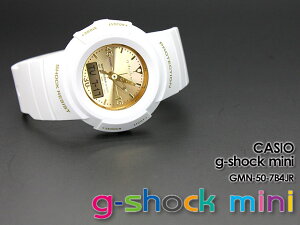 ★レビューを書いて送料無料★CASIO/G-SHOCK/gショックGショックG−ショック【カシオジーショック】G-ショックミニg-shockmini女性用腕時計【ジーショックミニ】GMN-50-7B4JR/witet/goldレディース【smtb-TK】