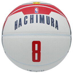 76-787J 八村 塁 <strong>ジャージ</strong>ーボール 合成皮革 7号球| 正規品 SPALDING スポルディング バスケットボール バスケ NBA 屋外 外用 屋内 室内