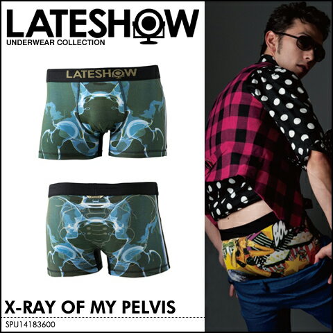 LATE SHOW(レイトショー)メンズアンダーウェアボクサーパンツX-RAY OF MY PELVIS