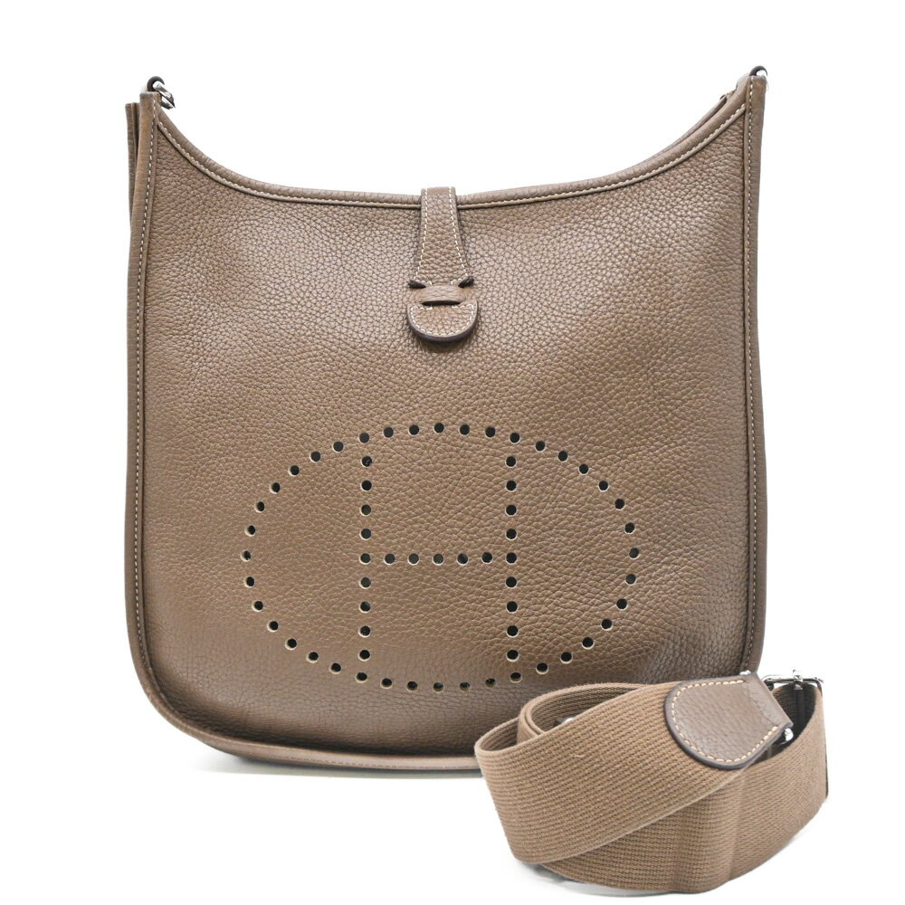 【お値引き】HERMES エルメス エブリン エヴリン 3 PM ショルダーバッグ トリヨンクレマンス レザー エトゥープ ブラウン ♯A