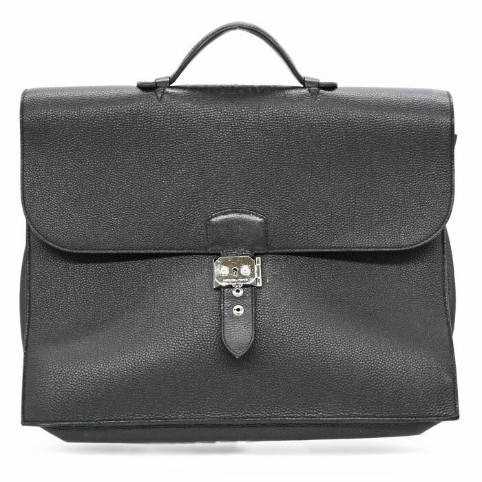 HERMES エルメス サックアデペッシュ 38 書類 トゴ ビジネスバッグ ブリーフケース ブラック ＃X
