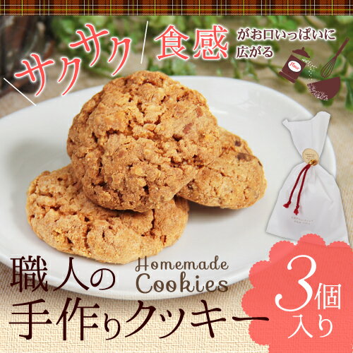 職人の手作りクッキー 3個入プチギフト クッキー ギフト 500円 300円 誕生日プレゼ…...:srr-cake:10000383