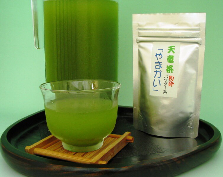 静岡茶天竜産100％　「やまかい」粉末茶 40g美味しいだけじゃない、急須いらずの簡単緑茶！アイスでもホットでも最適!【メール便・送料無料】05P17Aug12いつでも簡単に美味しい冷茶が飲めます