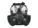 【送料無料】米軍タイプ M50 換気ファン付 ガスマスク フルフェイスマスク レプリカ 黒 D410P06Aug16