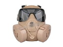 【送料無料】米軍タイプ M50 換気ファン付 ガスマスク フルフェイスマスク レプリカ タンカラー D410P06Aug16