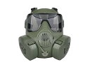 【送料無料】米軍タイプ M50 換気ファン付 ガスマスク フルフェイスマスク レプリカ オリーブドラブ OD D410P06Aug16